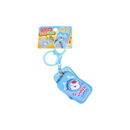 Fun Happy Stress-Relief Rotating Push-Puzzle Clip - Blue